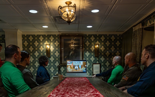 Abraham Lincoln Conducts A Meeting With SECWAR