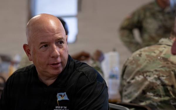 Senior Advisor to the Secretary of War for Strategy Visits Camp Shelby