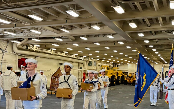 Dignified Transfer Aboard USS Arlington (LPD 24)