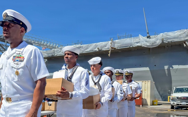 Dignified Transfer Aboard USS Arlington (LPD 24)