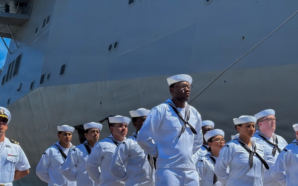 Dignified Transfer Aboard USS Arlington (LPD 24)