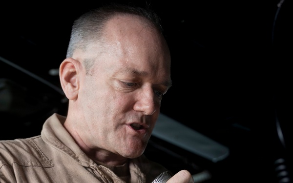 Rear Adm. Robert Loughran Visits Delbert D. Black