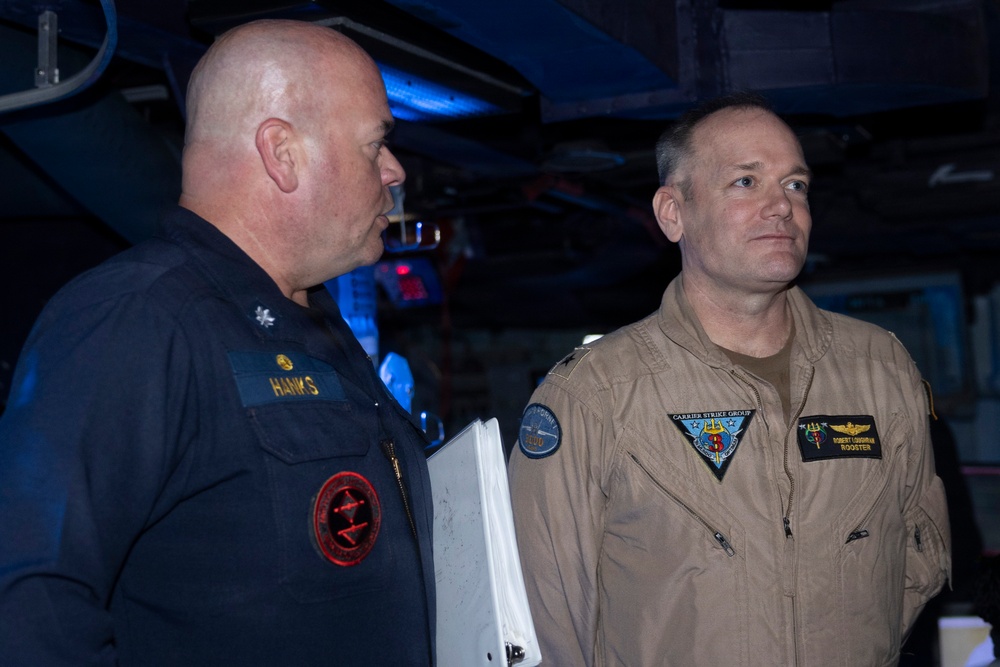 Rear Adm. Robert Loughran Visits Delbert D. Black