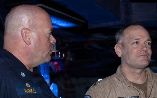 Rear Adm. Robert Loughran Visits Delbert D. Black