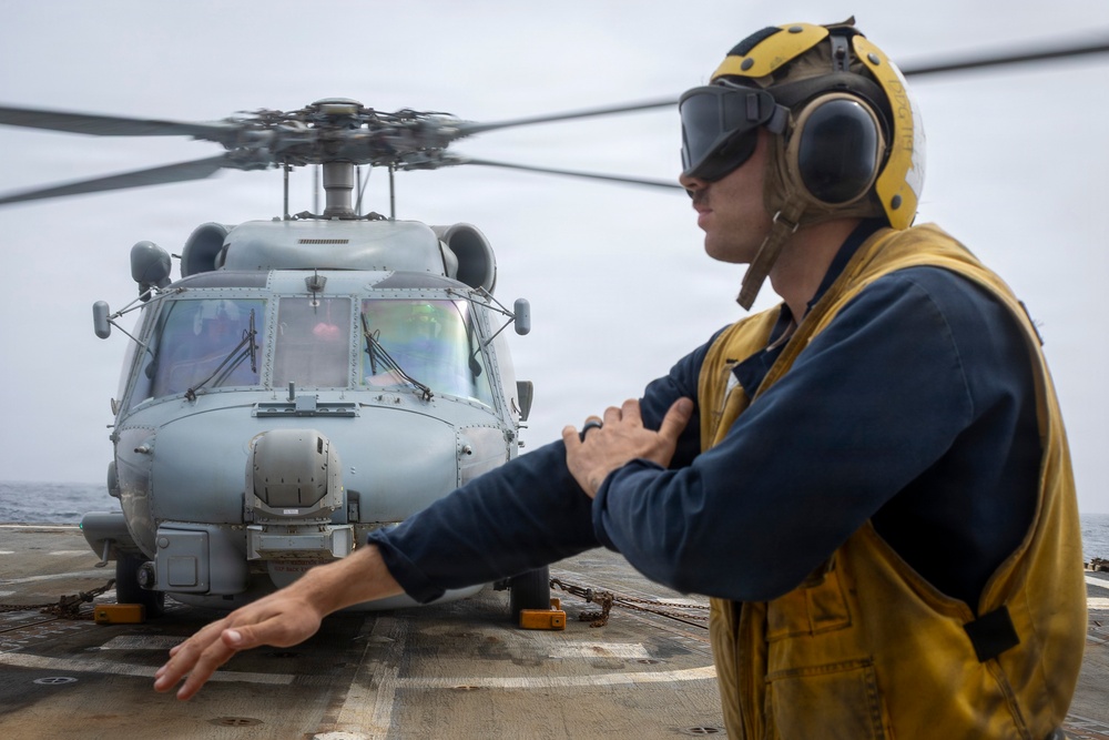 Delbert D. Black Conducts Flight Operations