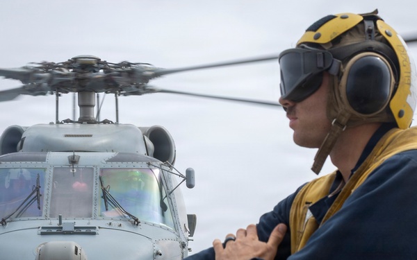 Delbert D. Black Conducts Flight Operations