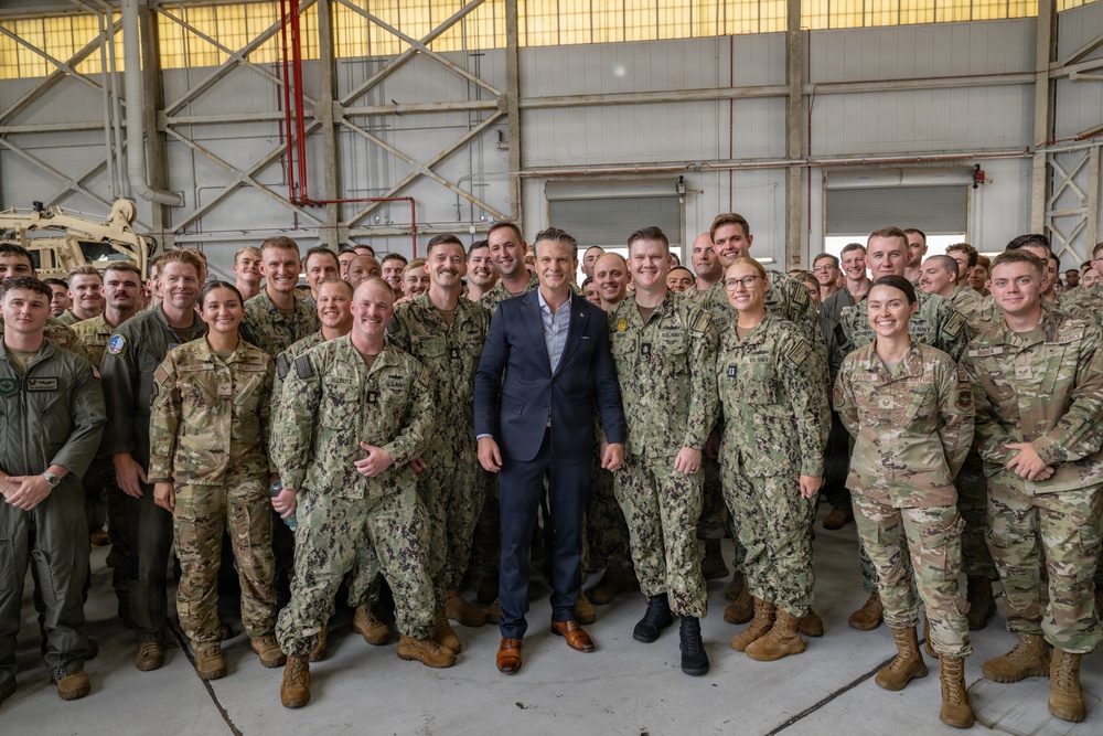SECWAR visits Joint Base Lindsey Graham