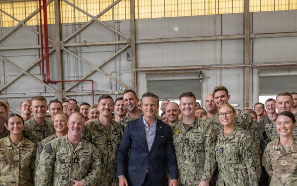 SECWAR visits Joint Base Lindsey Graham