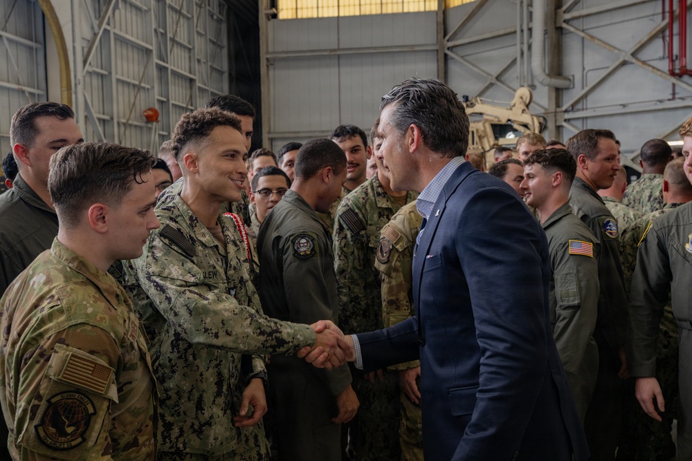 SECWAR visits Joint Base Lindsey Graham