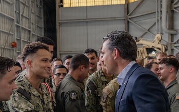 SECWAR visits Joint Base Lindsey Graham