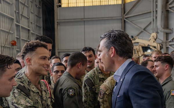SECWAR visits Joint Base Lindsey Graham