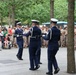 U.S. Coast Guard Ceremonial Honor Guard performs at the National September 11 Memorial
