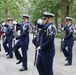 U.S. Coast Guard Ceremonial Honor Guard performs at the National September 11 Memorial