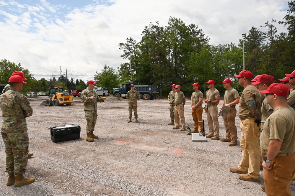 RED HORSE Airmen receive project briefing