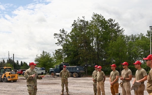 RED HORSE Airmen receive project briefing