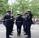 U.S. Coast Guard Ceremonial Honor Guard performs at the National September 11 Memorial