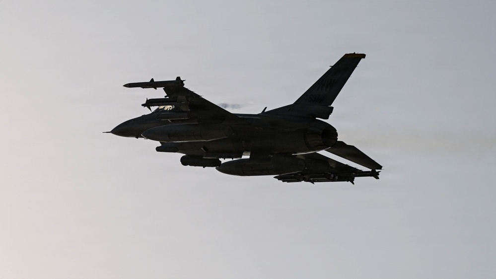F-16 takeoff and land in the CENTCOM AOR