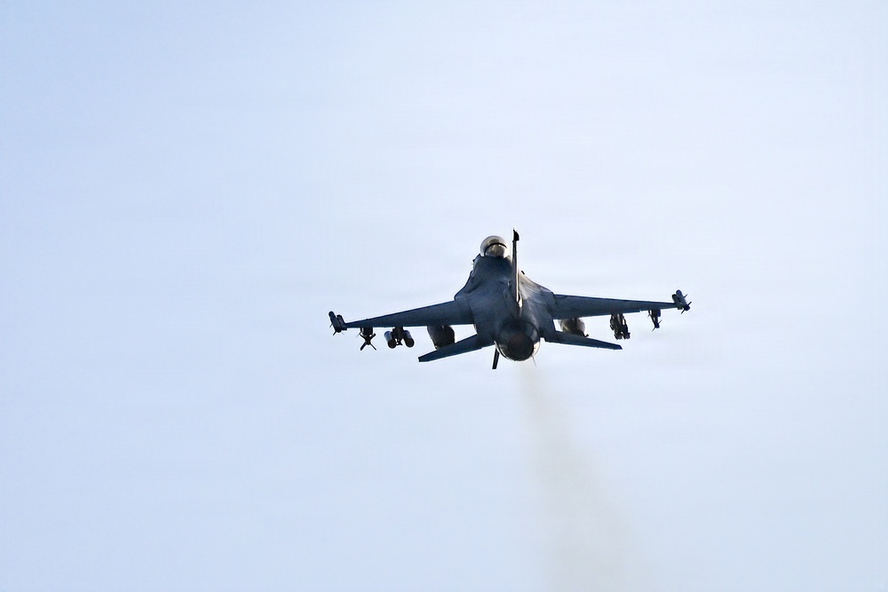F-16 takeoff and land in the CENTCOM AOR