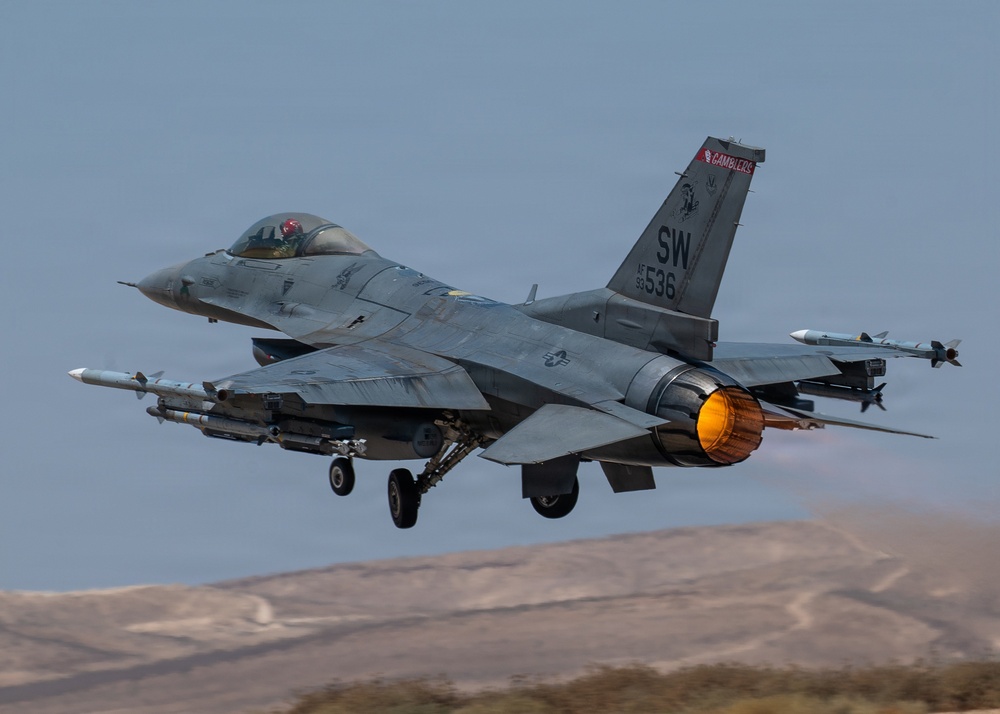 F-16 takeoff and land in the CENTCOM AOR