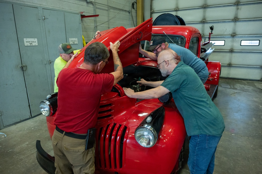 Fort Leonard Wood firefighter, LRC bring 1943 fire truck back to life after 13-year restoration project