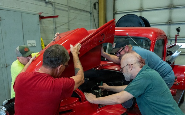 Fort Leonard Wood firefighter, LRC bring 1943 fire truck back to life after 13-year restoration project