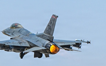F-16 takeoff and land in the CENTCOM AOR