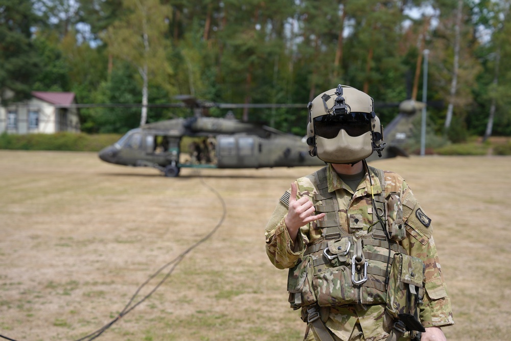 Master Rappel on 7ATC Parade Field