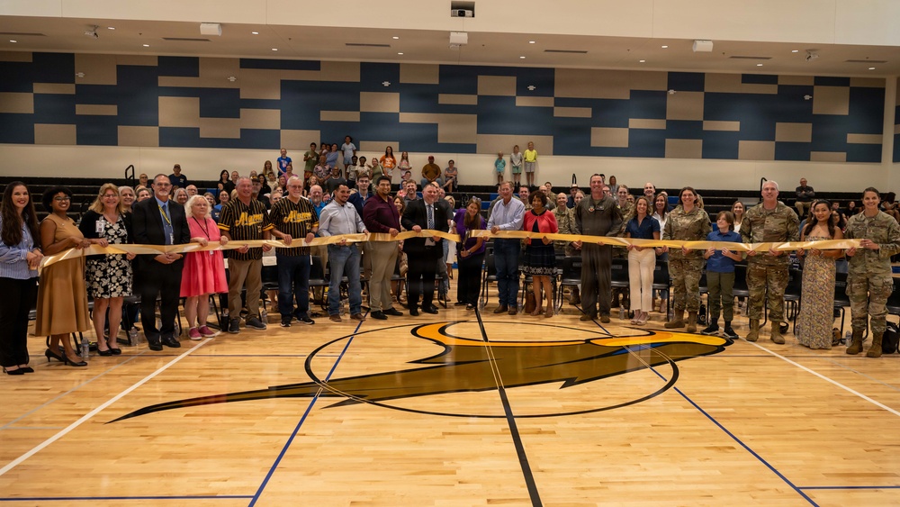 Holloman celebrates the new Holloman Middle School opening