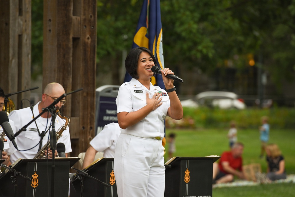 US Navy Band Commodores Perform at Vienna Town Green