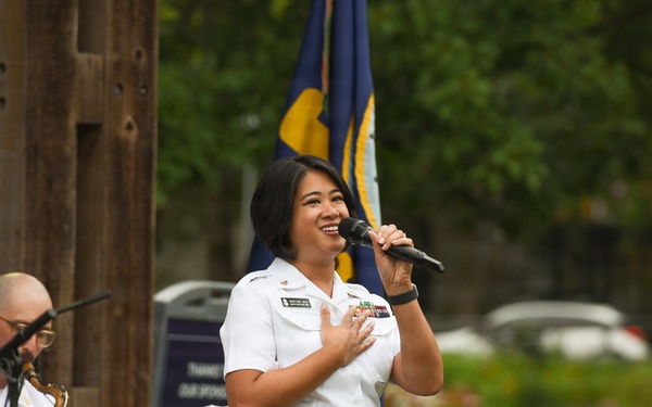 US Navy Band Commodores Perform at Vienna Town Green