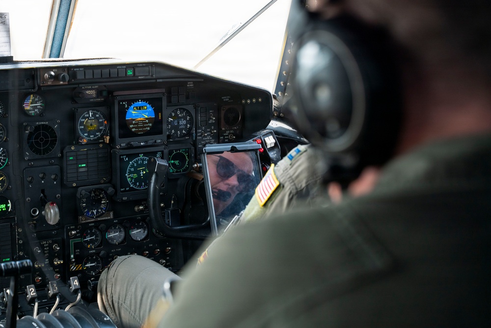 C-130Hs Fly Together in Large Formation