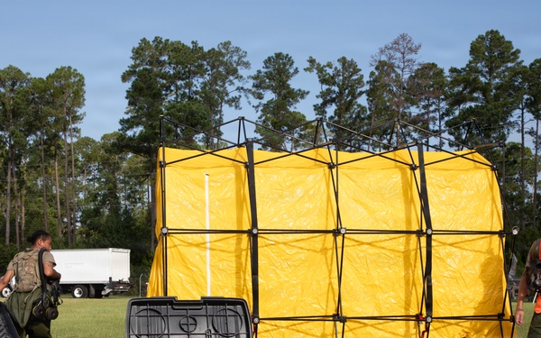 U.S. Soldiers and Airmen with the Georgia National Guard conduct joint CBRN exercise