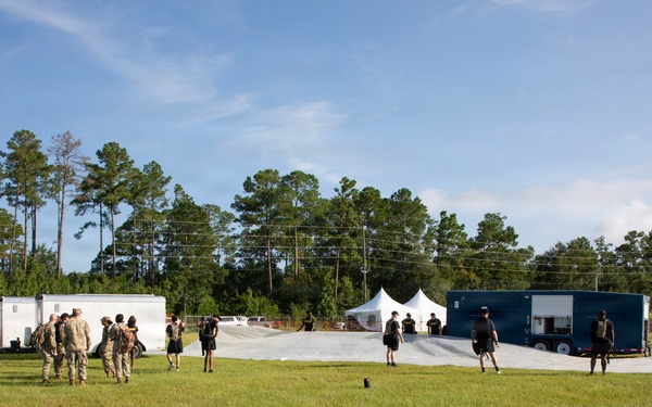 U.S. Soldiers and Airmen with the Georgia National Guard conduct joint CBRN exercise