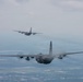C-130Hs Fly Together in Large Formation