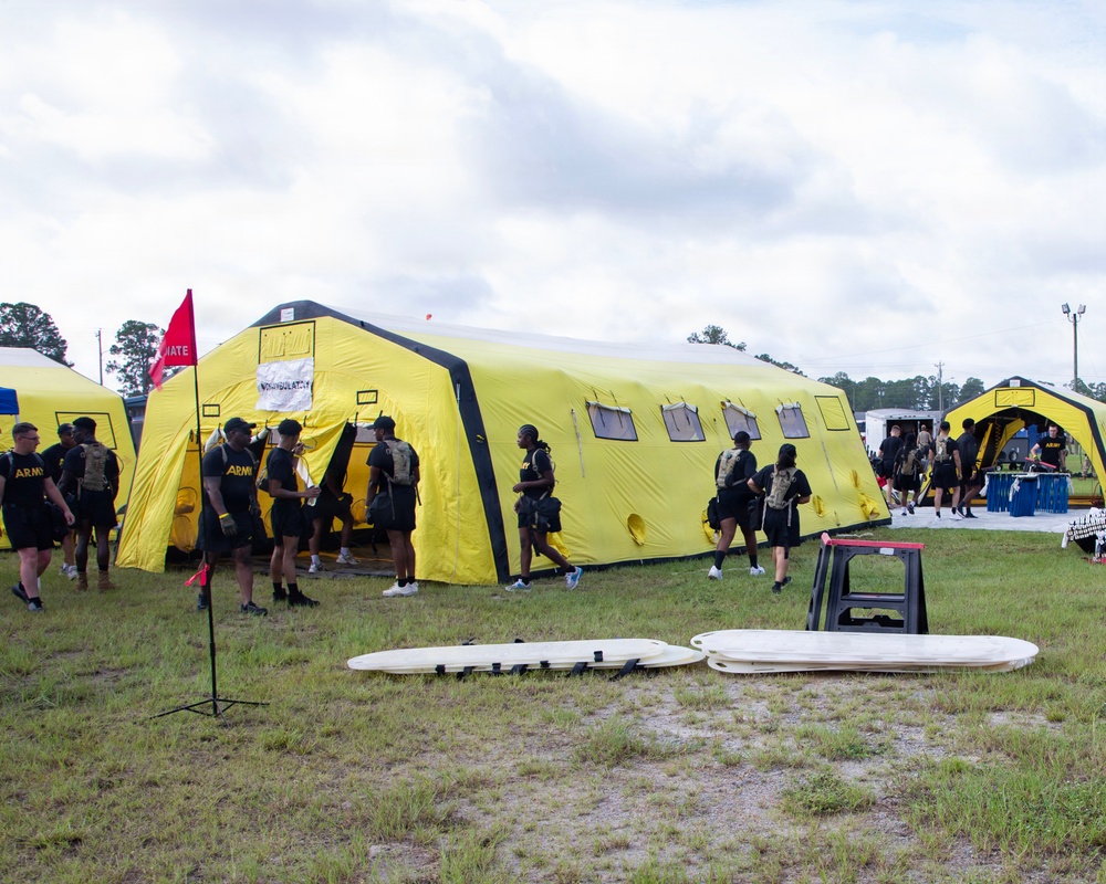 U.S. Soldiers and Airmen with the Georgia National Guard conduct joint CBRN exercise