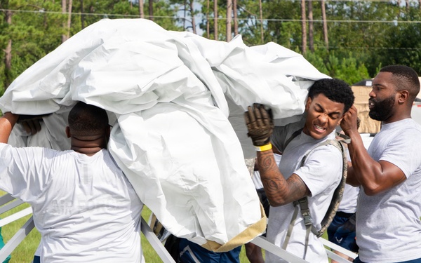 U.S. Soldiers and Airmen with the Georgia National Guard conduct joint CBRN exercise