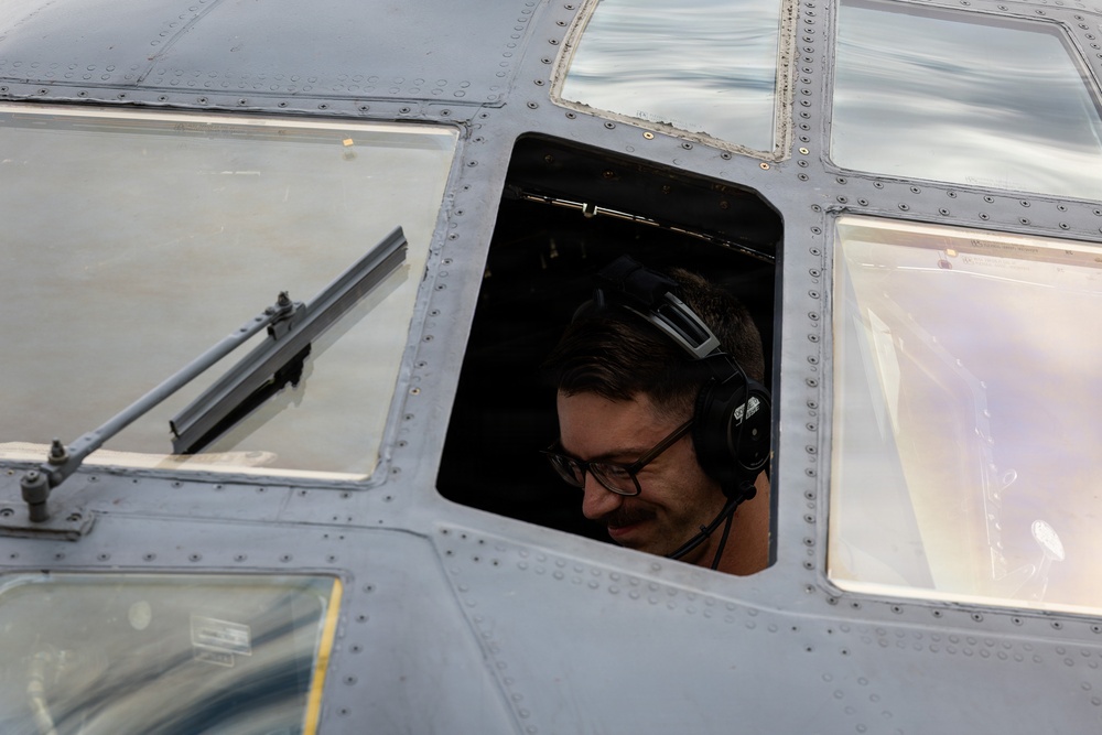 C-130Hs Fly Together in Large Formation