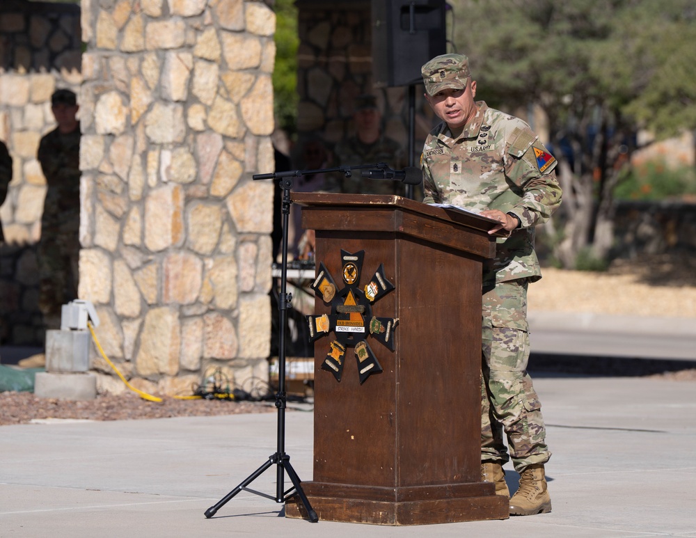 1AD, Strike Brigade farewells senior enlisted leader, welcomes incoming
