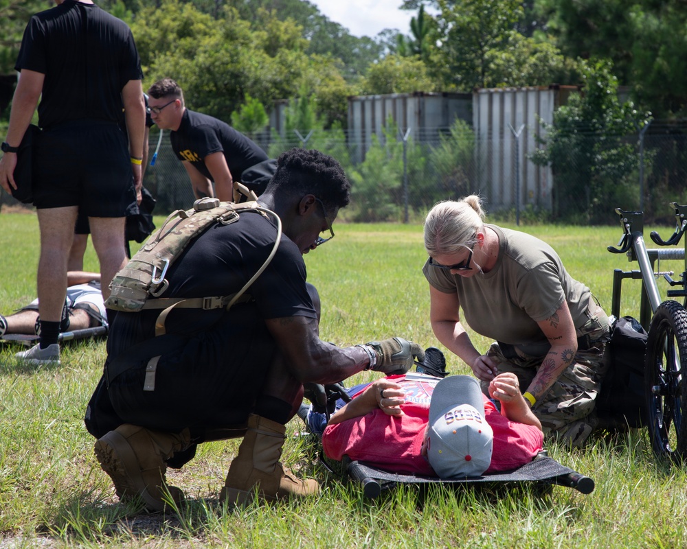 U.S. Soldiers and Airmen with the Georgia National Guard conduct joint CBRN exercise