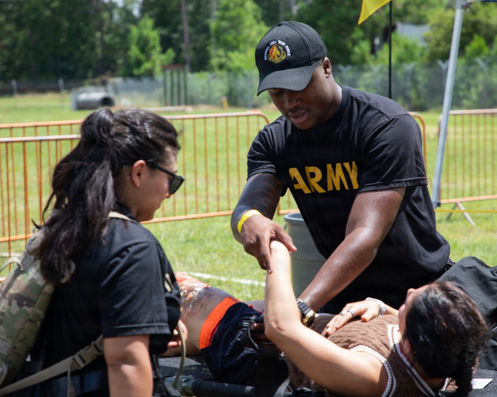 U.S. Soldiers and Airmen with the Georgia National Guard conduct joint CBRN exercise