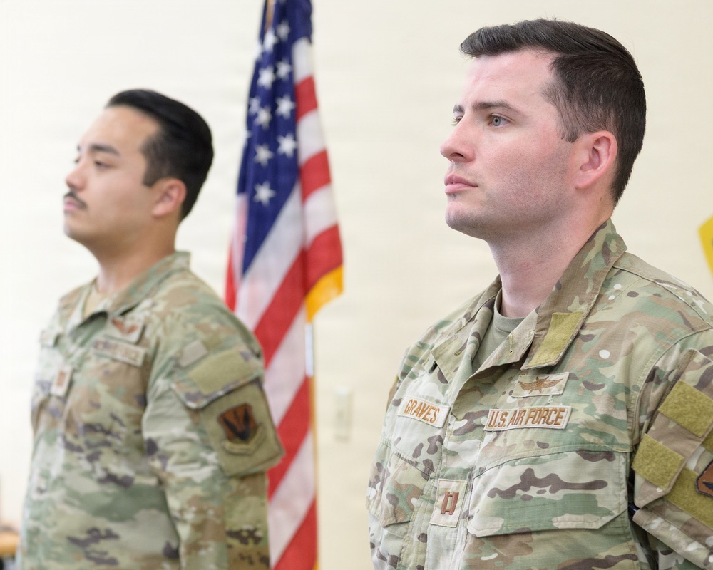 Capt. Joshua Graves 7th Air Support Operations Squadron commendation ceremony