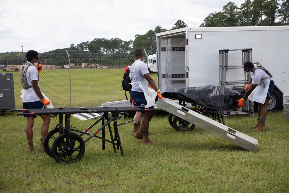 U.S. Soldiers and Airmen with the Georgia National Guard conduct joint CBRN exercise