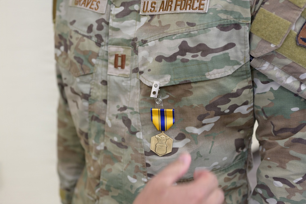 Capt. Joshua Graves 7th Air Support Operations Squadron commendation ceremony