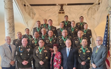Fort Buchanan Strengthens Hemispheric Partnerships as Peruvian Reserve Officers Visit