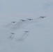 C-130Hs Fly Together in Large Formation