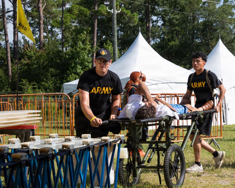 U.S. Soldiers and Airmen with the Georgia National Guard conduct joint CBRN exercise