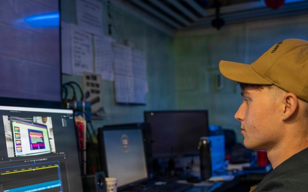 Mass Communication Specialist Edits Safety Standdown Video