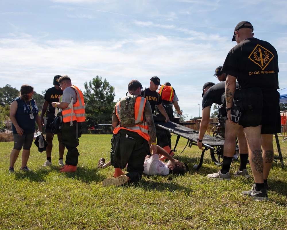 U.S. Soldiers and Airmen with the Georgia National Guard conduct joint CBRN exercise