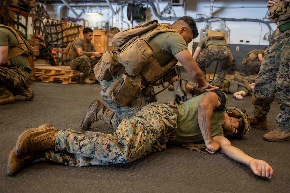 Combat Life Saver Training Performed by 13th MEU