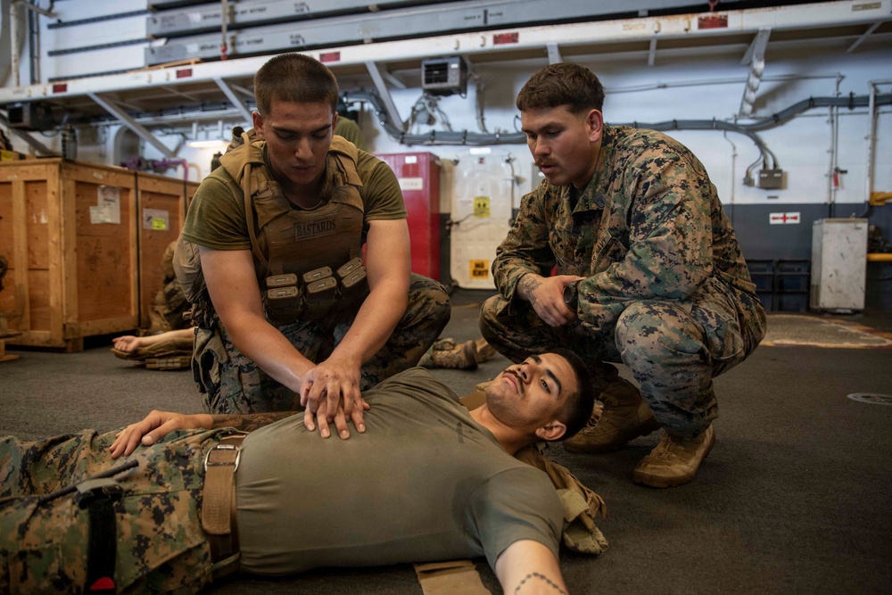 Combat Life Saver Training Performed by 13th MEU